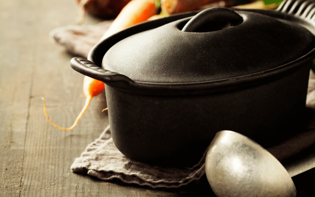 Set Di 5 Pentole Smaltate Impilabili IFCOW - Con Coperchi E Manici, Per Zuppe E Stufati