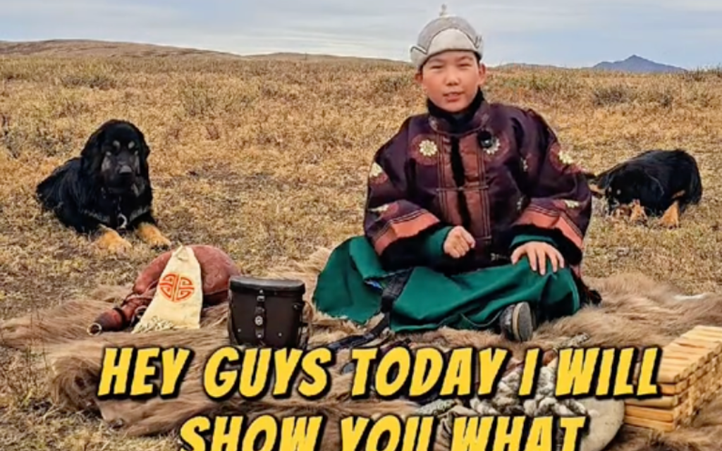 Mongolian Nomad Family